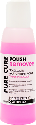 Жидкость для снятия лака PURE CURE укрепляющая, 100мл, детальное фото