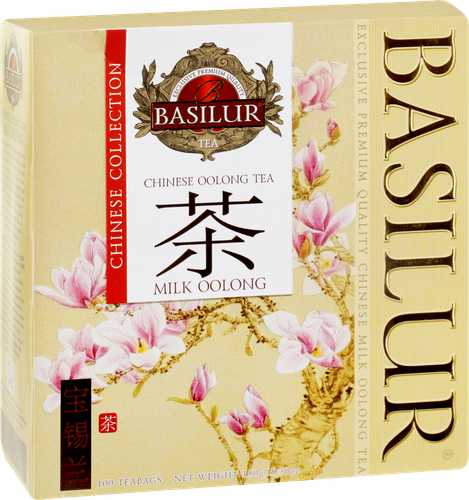 Чай зеленый BASILUR Молочный улун байховый, 100пак, крупный план