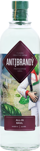 Напиток спиртной ANTIBRANDY All-in basil 40%, 0.5л