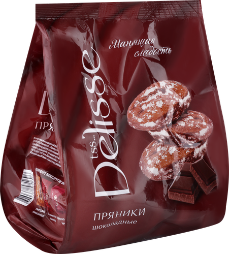 Пряники DELISSE Шоколадные, 300г, крупный план