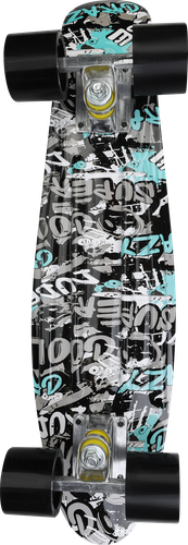 Скейтборд ACTIWELL 55x14,5см, с принтом, Арт. SKA-03, детальное фото