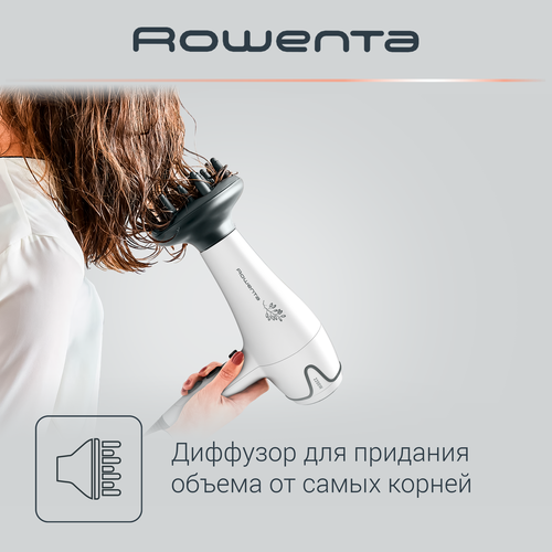 Фен ROWENTA 2200Вт, 6 режимов, диффузор, концентратор, Арт. CV5708F0, крупный план