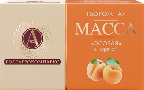 Масса творожная А.РОСТАГРОКОМПЛЕКС Особая с курагой 23%, без змж, 100г, фото