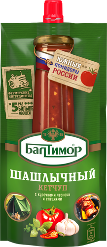 Кетчуп БАЛТИМОР Шашлычный, 260г, крупный план