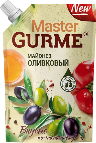 Майонез MASTER GURME Оливковый 50,5%, 700мл, фото