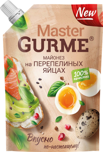 Майонез MASTER GURME на перепелиных яйцах 50,5%, 700мл, фотография