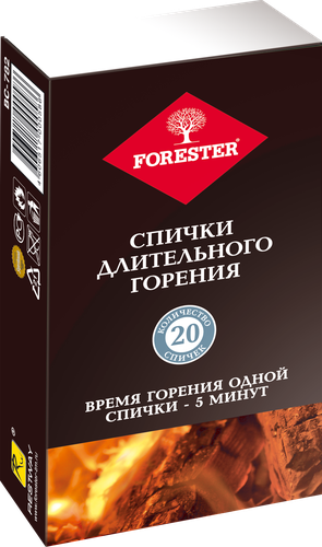 Спички длительного горения FORESTER, Арт. BC-782, фото