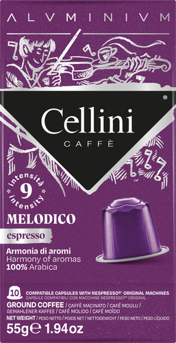 Кофе молотый в капсулах CELLINI Melodico, Арабика, 10кап, картинка