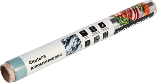 Фольга алюминиевая HOMECLUB усиленная 29смх10м, 14мкм, изображение