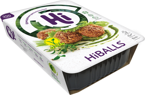 Фрикадельки растительные HI Hiballs, 250г, крупный план