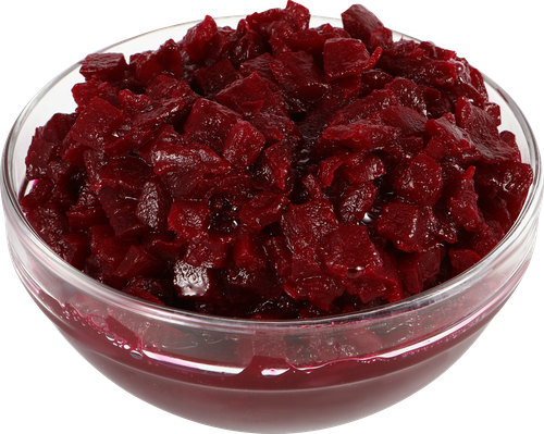 Свекла вареная, кубики, 500г, вид