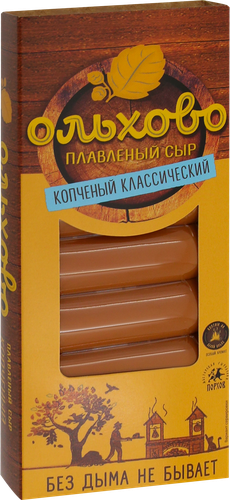 Сыр плавленый копченый ОЛЬХОВО 40%, батончики, без змж, 190г, фото