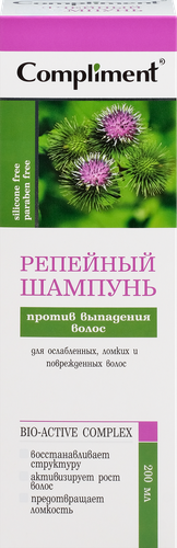 Шампунь для волос COMPLIMENT Репейный против выпадения волос, 200мл, фото