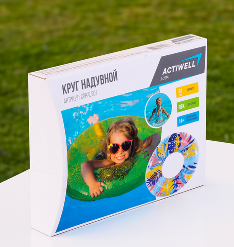 Круг для плавания надувной ACTIWELL d=91см, Арт. Corals01, вид