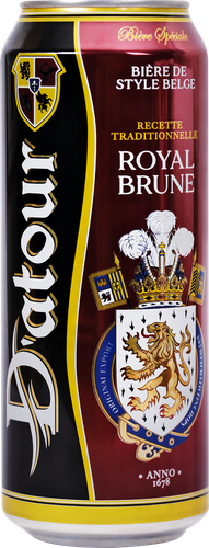 Пиво темное D'ATOUR ROYAL BRUNE фильтрованное пастеризованное 6,4%, 0.5л