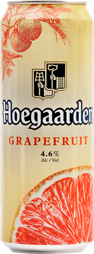 Напиток пивной HOEGAARDEN со вкусом грейпфрута нефильтрованный пастеризованный 4,6%, 0.45л, детальное фото