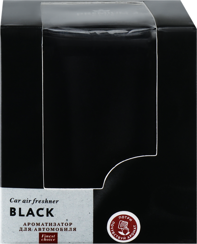 Ароматизатор автомобильный PREMIUM CLUB Prestige Black, на торпеду, Арт. 
10354, изображение