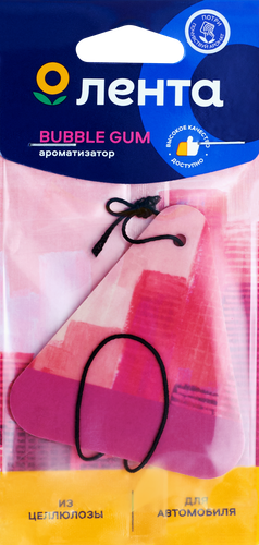 Ароматизатор автомобильный ЛЕНТА City Bubble gum, подвесной, Арт. 10351, изображение