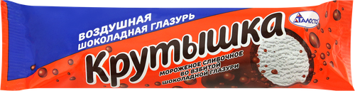Мороженое ТАЛОСТО Крутышка во взбитой шоколадной глазури 8%, трубочка,  90г, фотография
