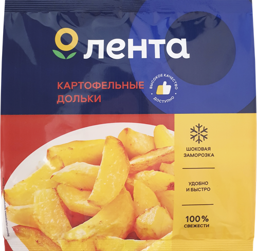 Картофель замороженный ЛЕНТА дольки, 400г, детальное фото