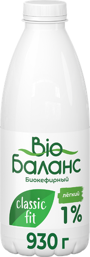 Биопродукт кефирный BIOБАЛАНС 1%, без змж, 930г, фотография