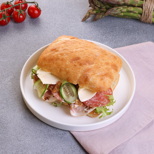 Брускетта с карбонадом, салями и горчичным соусом ЛЕНТА FRESH, 250г, фотография