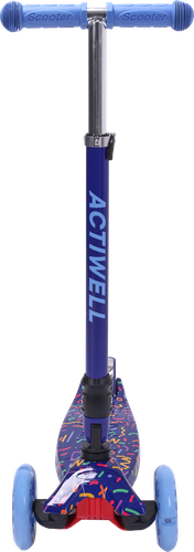 Самокат складной трехколесный ACTIWELL с принтом и светящимися колесами, Арт. ACT-S03 S23, картинка