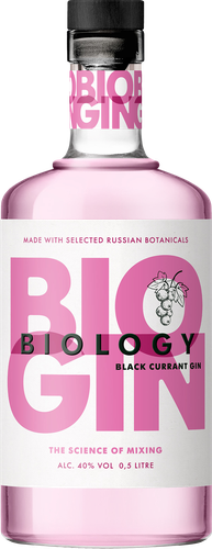 Джин BIOLOGY Blackcurrant 40%, 0.5л