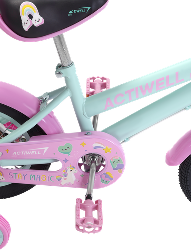 Велосипед детский ACTIWELL 12" бирюзовый/белый, Арт. KID-ST12-G, вид