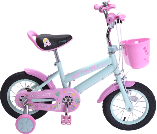 Велосипед детский ACTIWELL 12" бирюзовый/белый, Арт. KID-ST12-G, вид