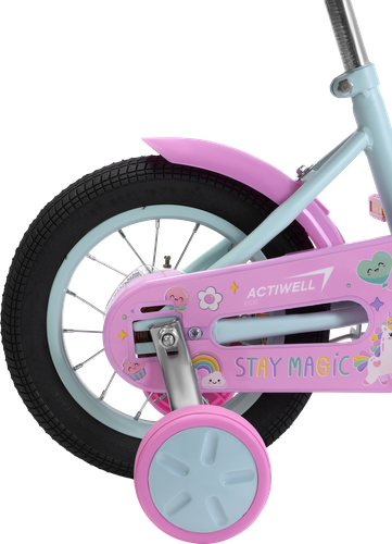 Велосипед детский ACTIWELL 12" бирюзовый/белый, Арт. KID-ST12-G, фотография