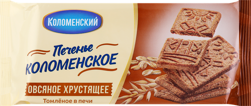 Печенье злаковое КОЛОМЕНСКОЕ Овсяное хрустящее, 120г, фото