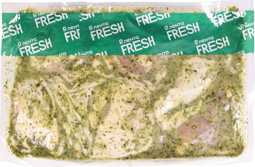 Куриное бедро в маринаде, в вакуумной упаковке ЛЕНТА FRESH, крупный план