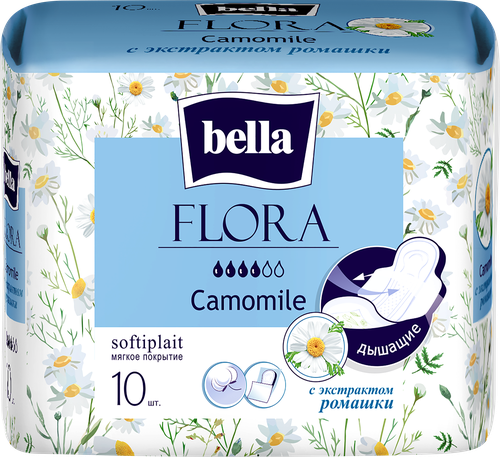 Прокладки гигиенические BELLA Flora Camomile, 10шт, фото