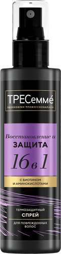 Крем-спрей термозащитный для волос ТРЕСЕММЕ Мультифункциональный 16в1, 190мл, детальное фото