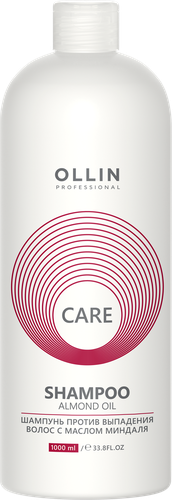 Шампунь OLLIN Care Против выпадения волос, с маслом миндаля, 1л, изображение
