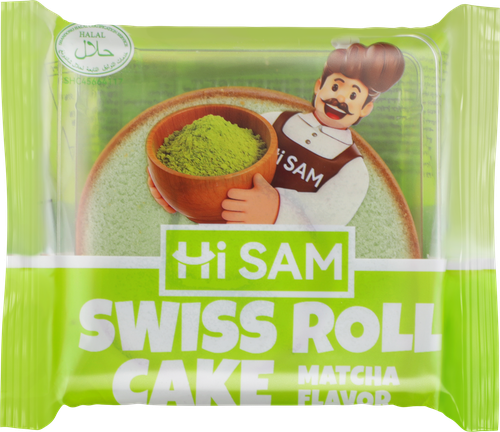 Рулет HI SAM со вкусом зеленого чая матча, 70г, вид