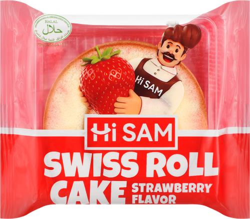 Рулет HI SAM со вкусом клубники, 70г, изображение