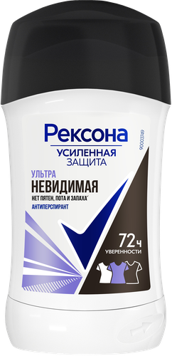 Антиперспирант-стик женский РЕКСОНА Ультраневидимая, 40мл, картинка