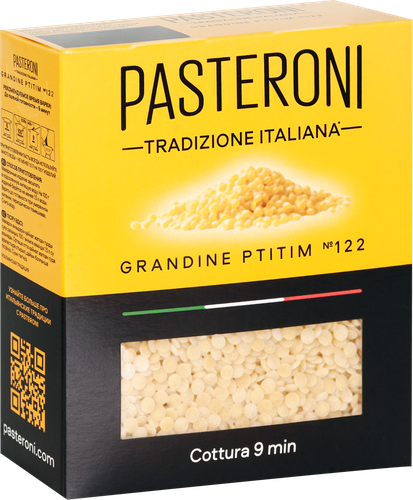 Макароны PASTERONI Грандине птитим №122, 400г, вид