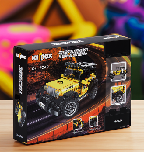 Конструктор KIBOX Джип 550 деталей, Арт. XB-03024, фотография