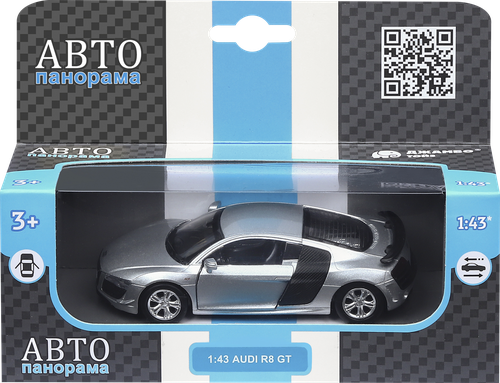 Машинка АВТОПАНОРАМА металлическая 1:43 спорткары, в ассортименте, картинка