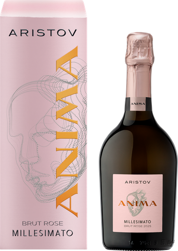 Вино игристое ARISTOV ANIMA MILLESIMATO розовое брют, п/у, 0,75л, изображение