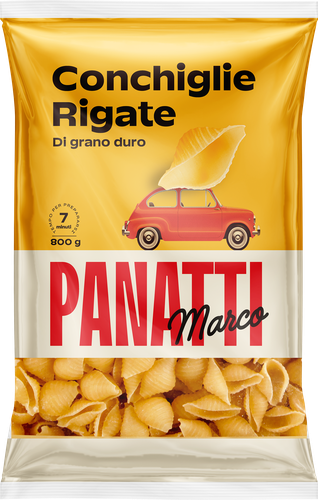 Макароны MARCO PANATTI Ракушки группа А высший сорт, 800г, детальное фото