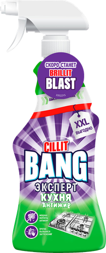 Средство для чистки CILLIT Bang Анти-жир универсальное, 750мл, детальное фото