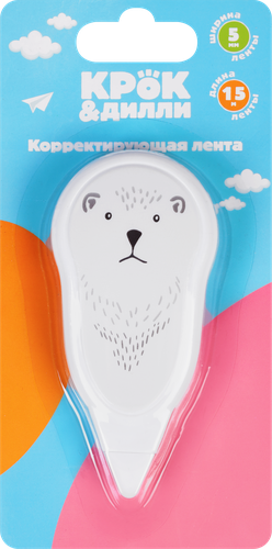 Лента корректирующая КРОК&ДИЛЛИ Белый медведь, Арт. XFFUN-29, картинка