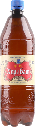 Пиво светлое ХОРЛБАТ фильтрованное непастеризованное 4,5%, 1л