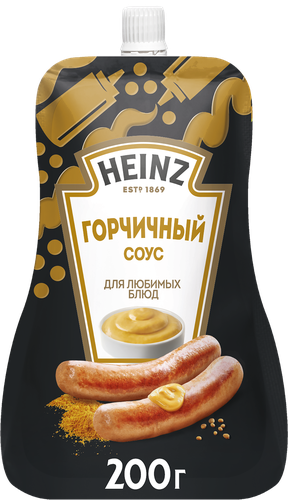 Соус HEINZ Горчичный, на основе растительных масел, 200г, фотография
