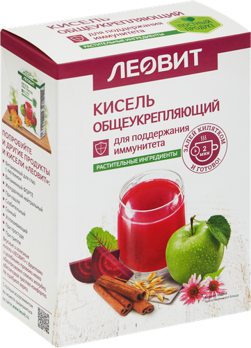 Кисель растворимый ЛЕОВИТ Общеукрепляющий, 100г, фотография