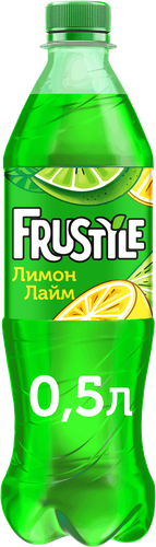Напиток ФРУСТАЙЛ Лимон, лайм газированный, 0.5л, картинка